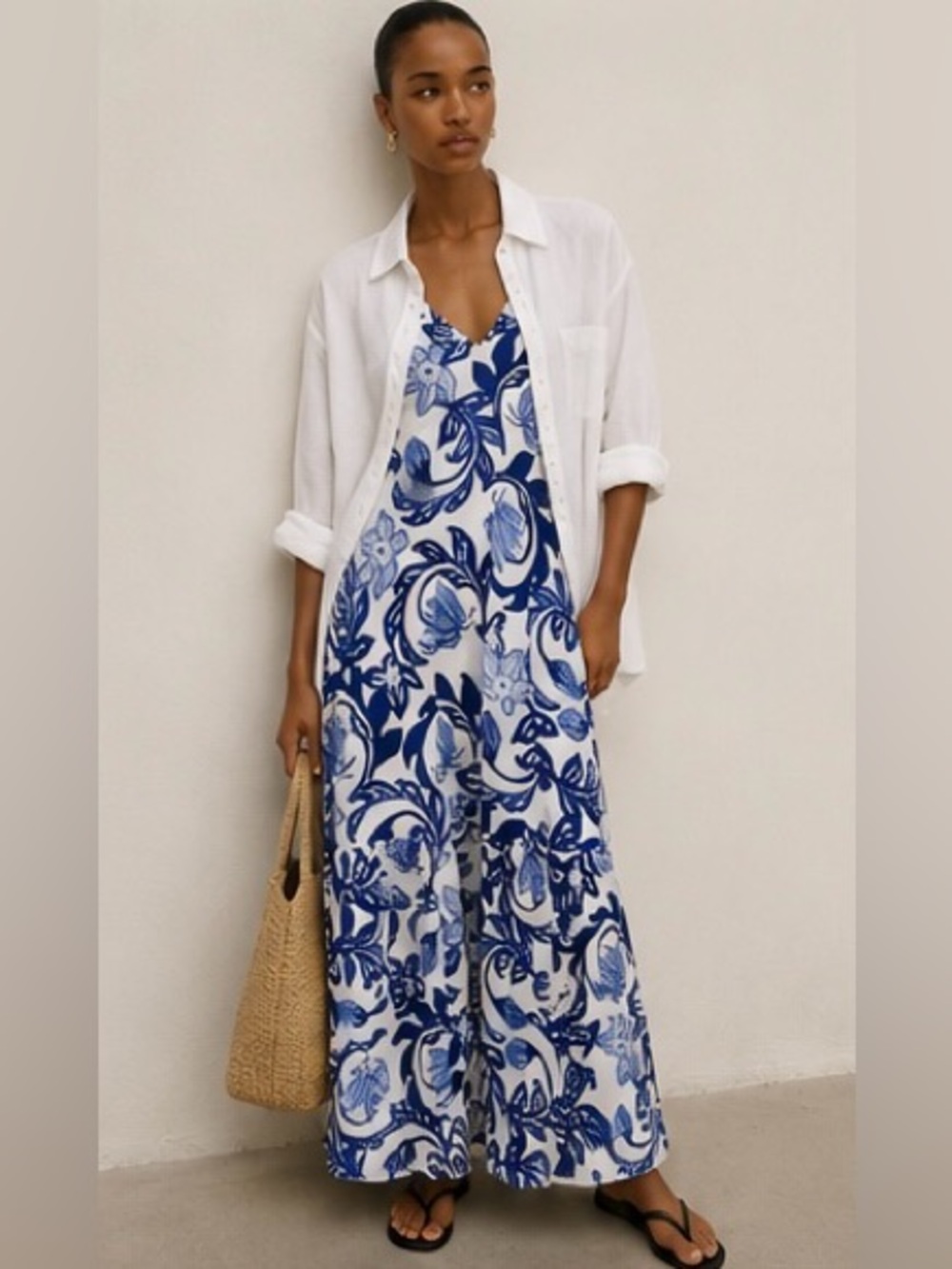 H&M Strappy Maxi Dress Size M